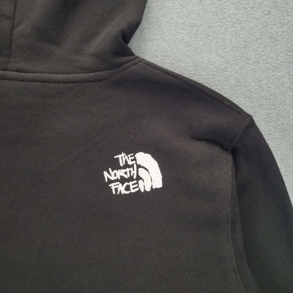 The North Face Mens Outdoor Hoodie Black Graphic Climb Sweatshirt NF0A86WS S NWT